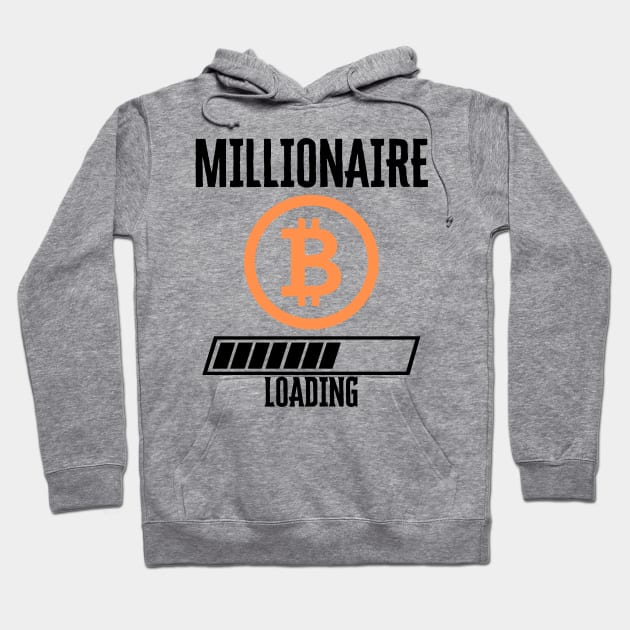 Bitcoin millionaire loading Hoodie by RaruDesigns